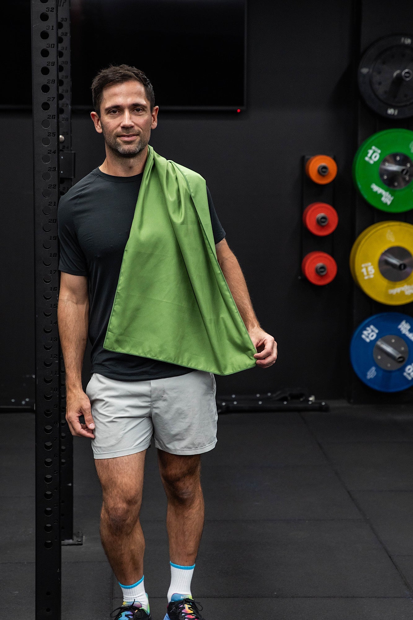 Basic Khaki Green Gym Towel-Cheeky Winx