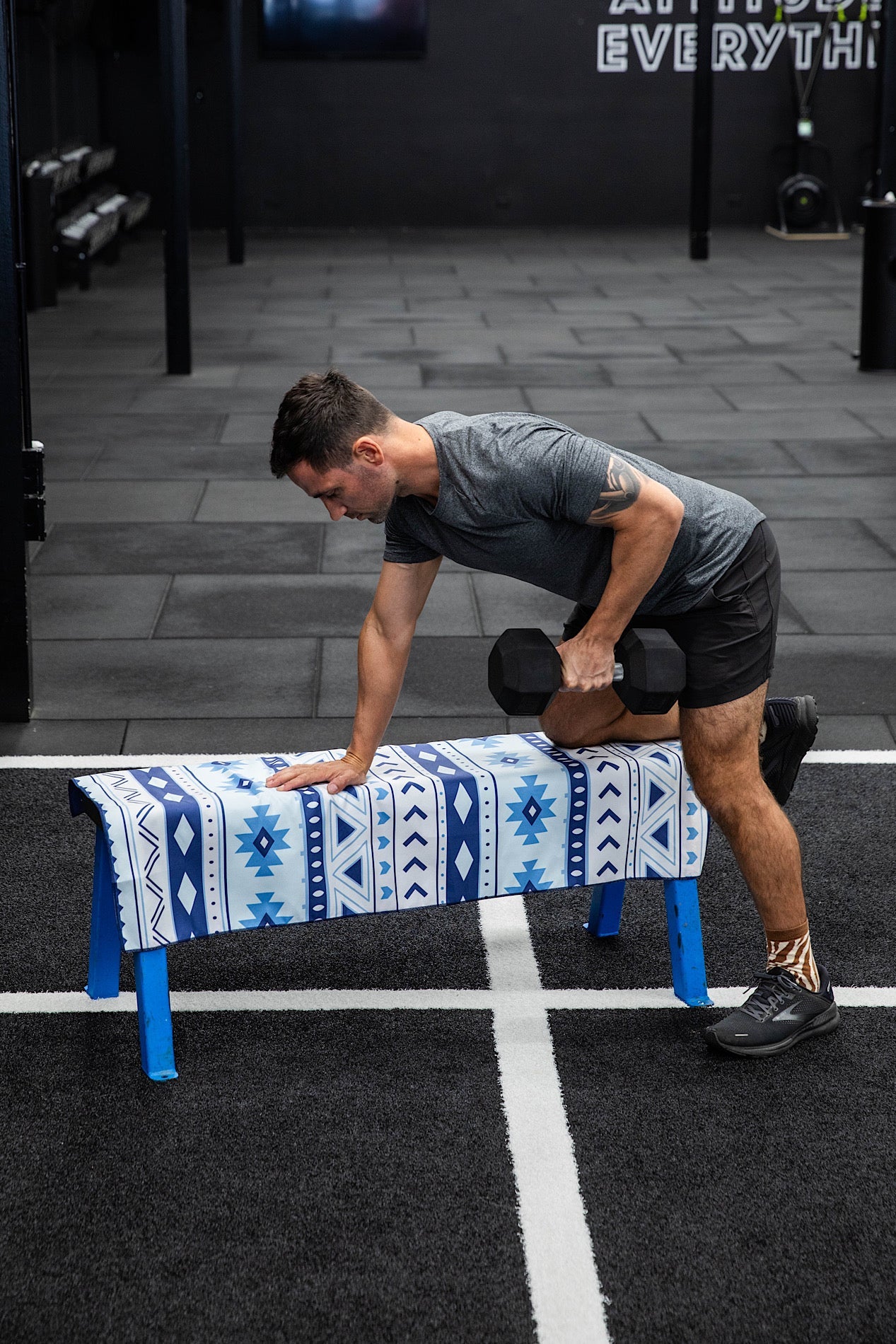 Blue Boho Gym Towel-Cheeky Winx