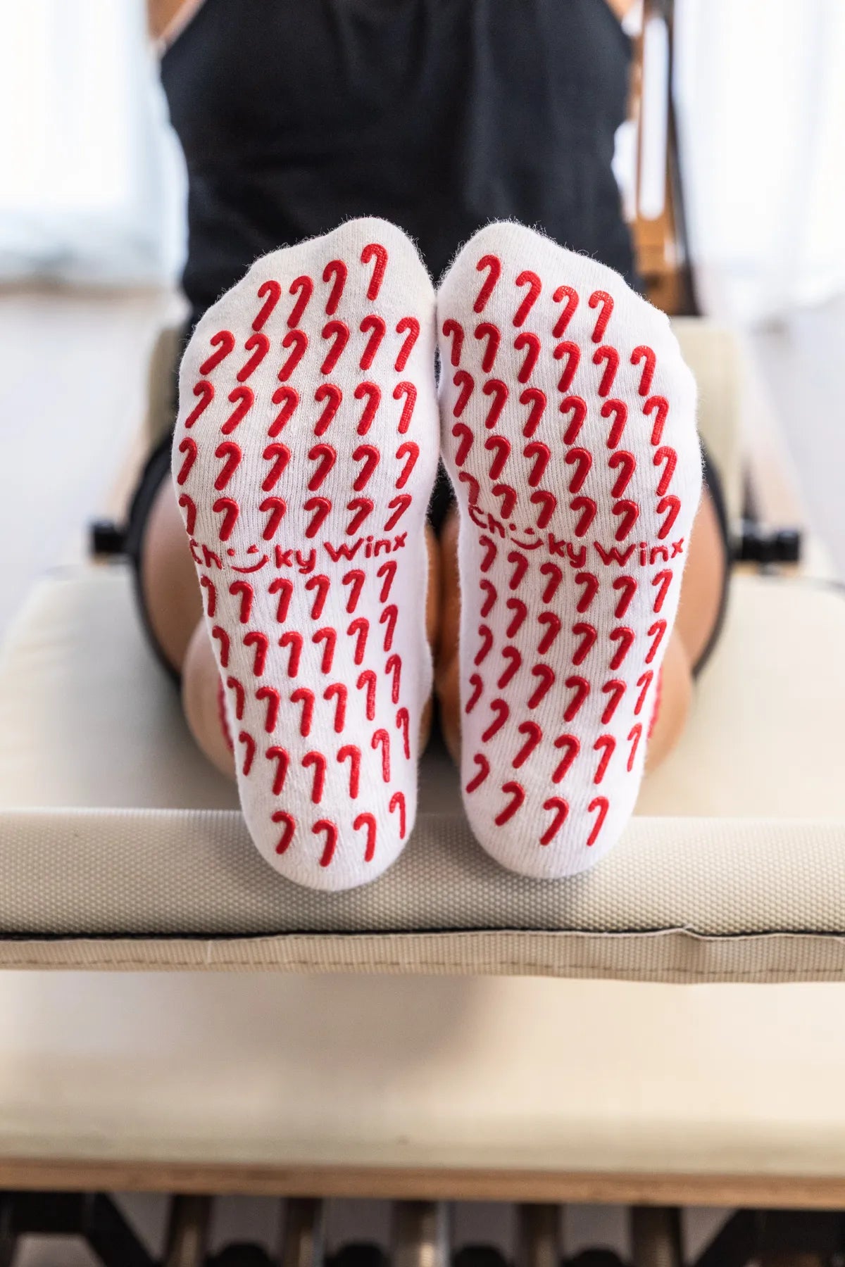 Australia's best Christmas crew grip socks, non-slip for reformer, Pilates, yoga, and barre by Cheeky Winx