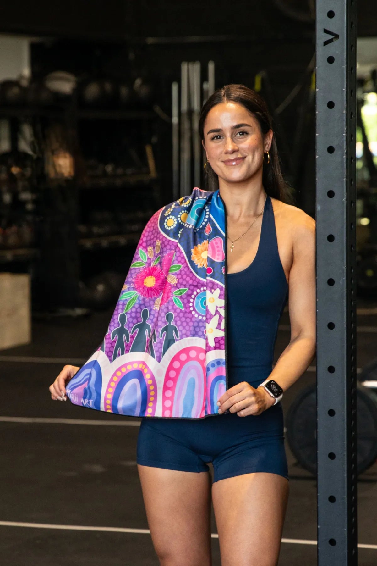 Thriving Together Purple x Mirii Art Gym Towel