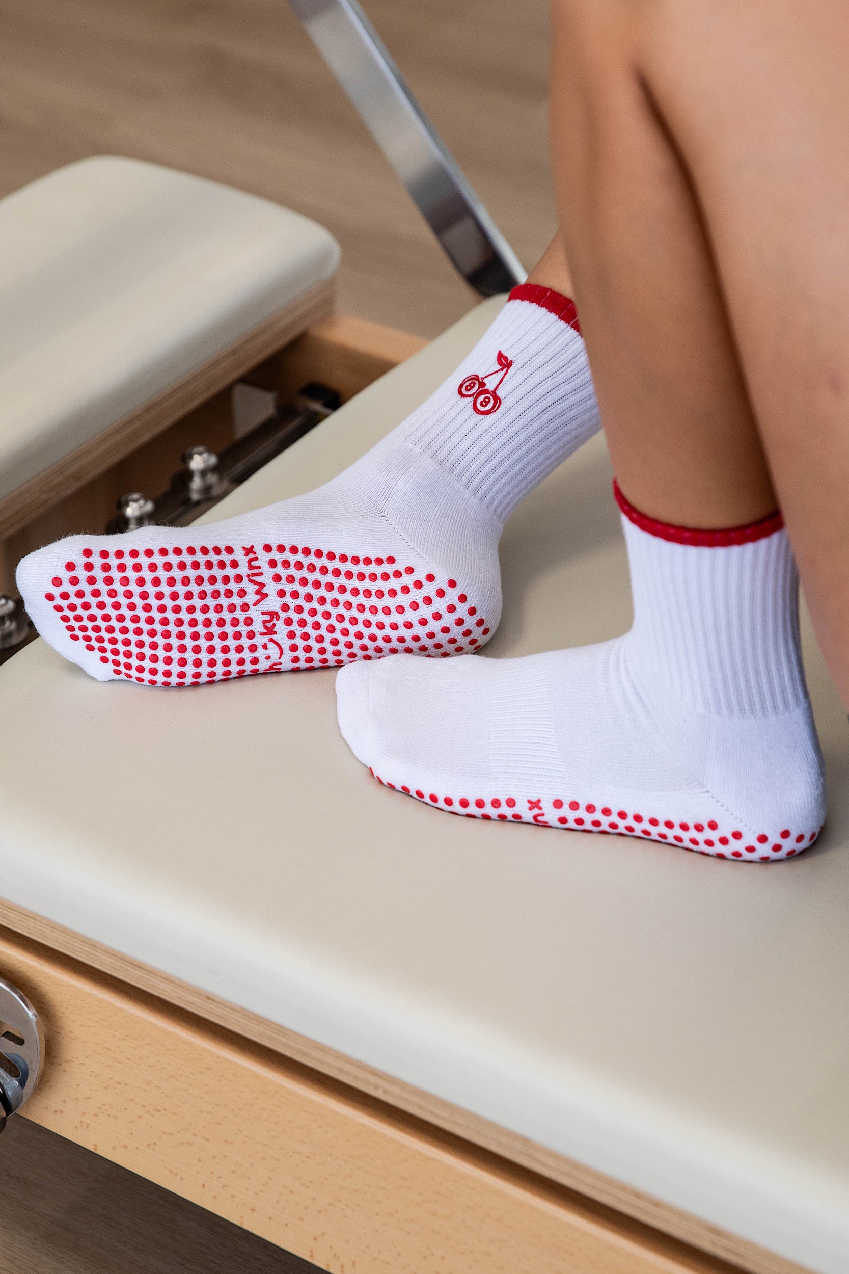 Cherry Grip Socks-Cheeky Winx