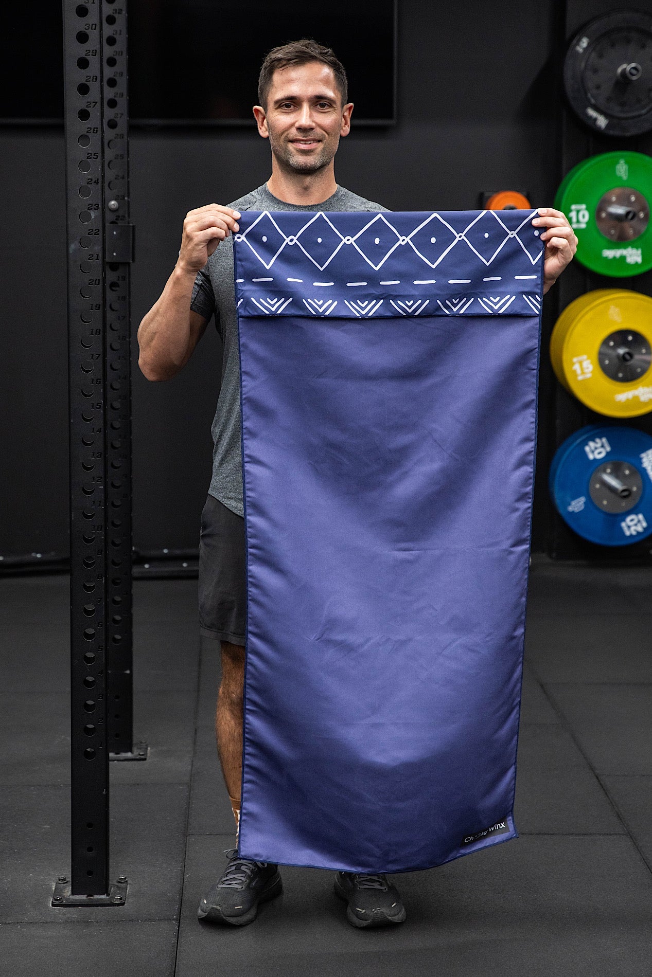 Hooded Aztec Blue Gym Towel-Cheeky Winx