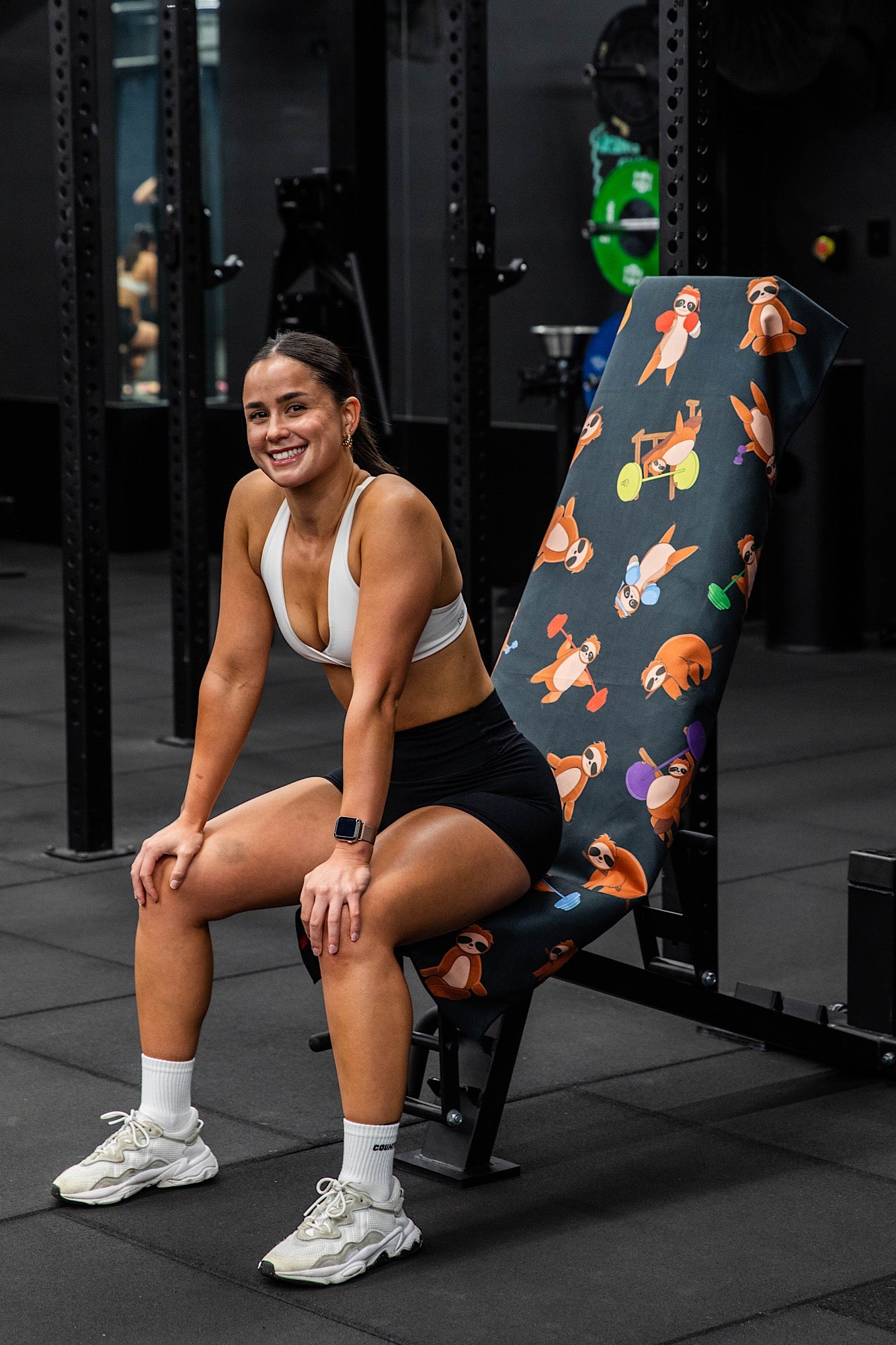 Hooded Shredded Sloths Gym Towel-Cheeky Winx