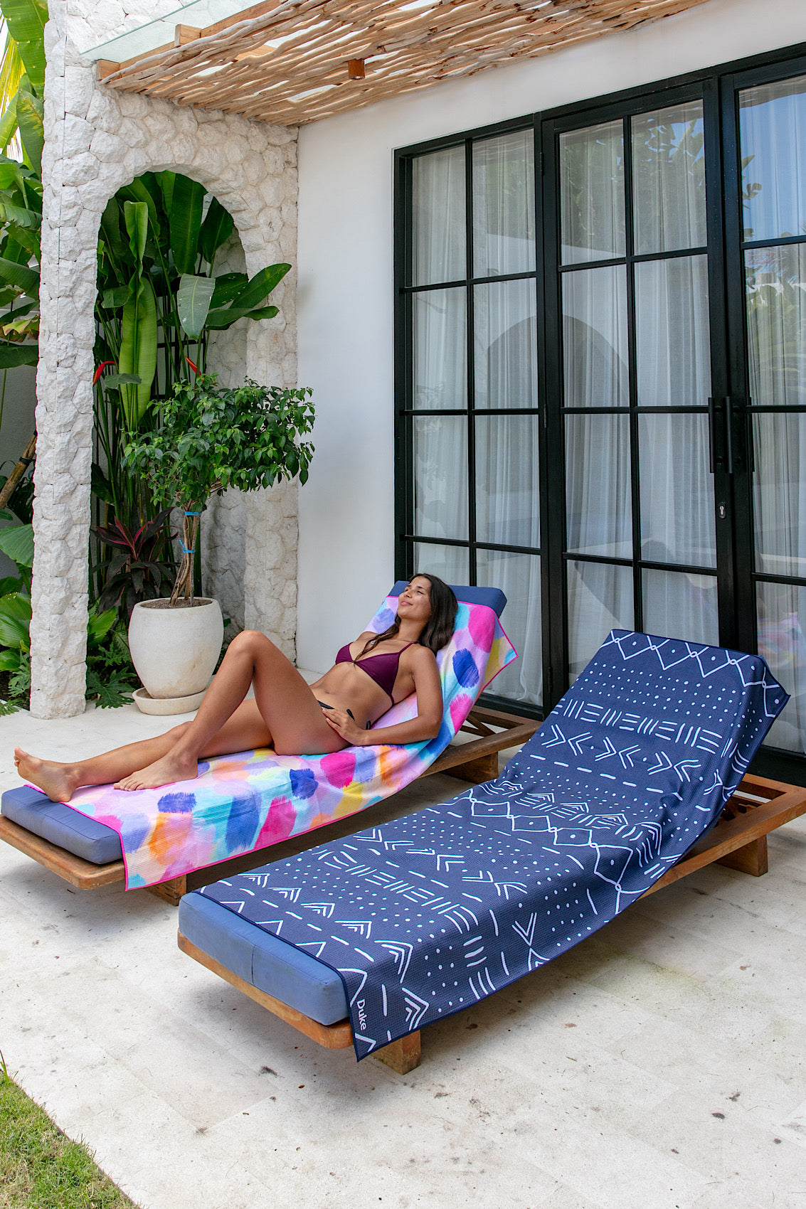 Aztec Blue Beach Towel