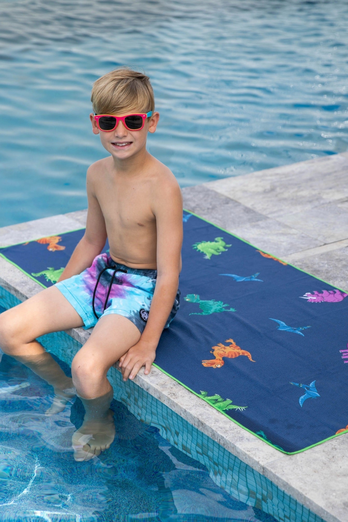 Kids Dinosaurs Beach Towel-Cheeky Winx