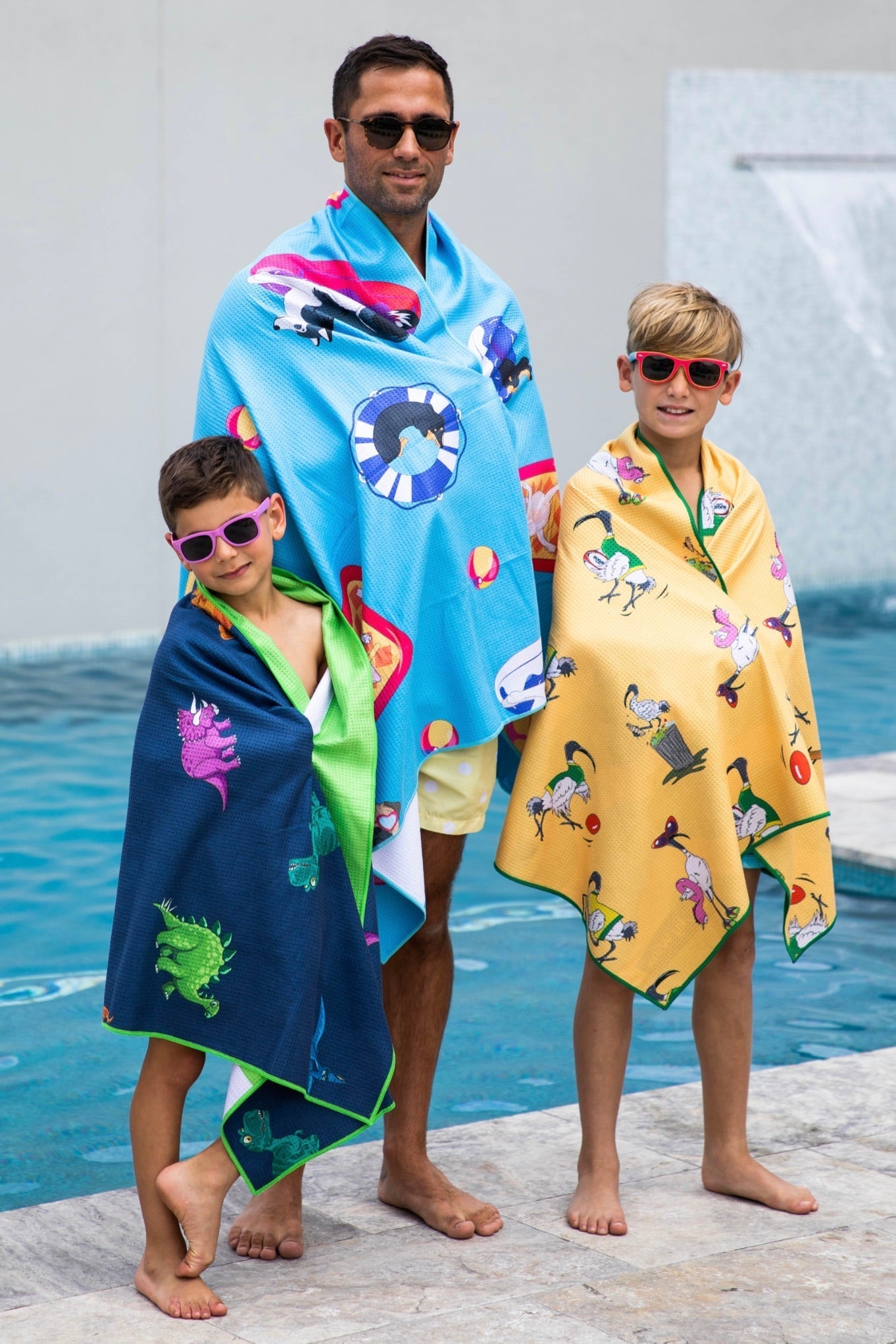 Kids Dinosaurs Beach Towel-Cheeky Winx