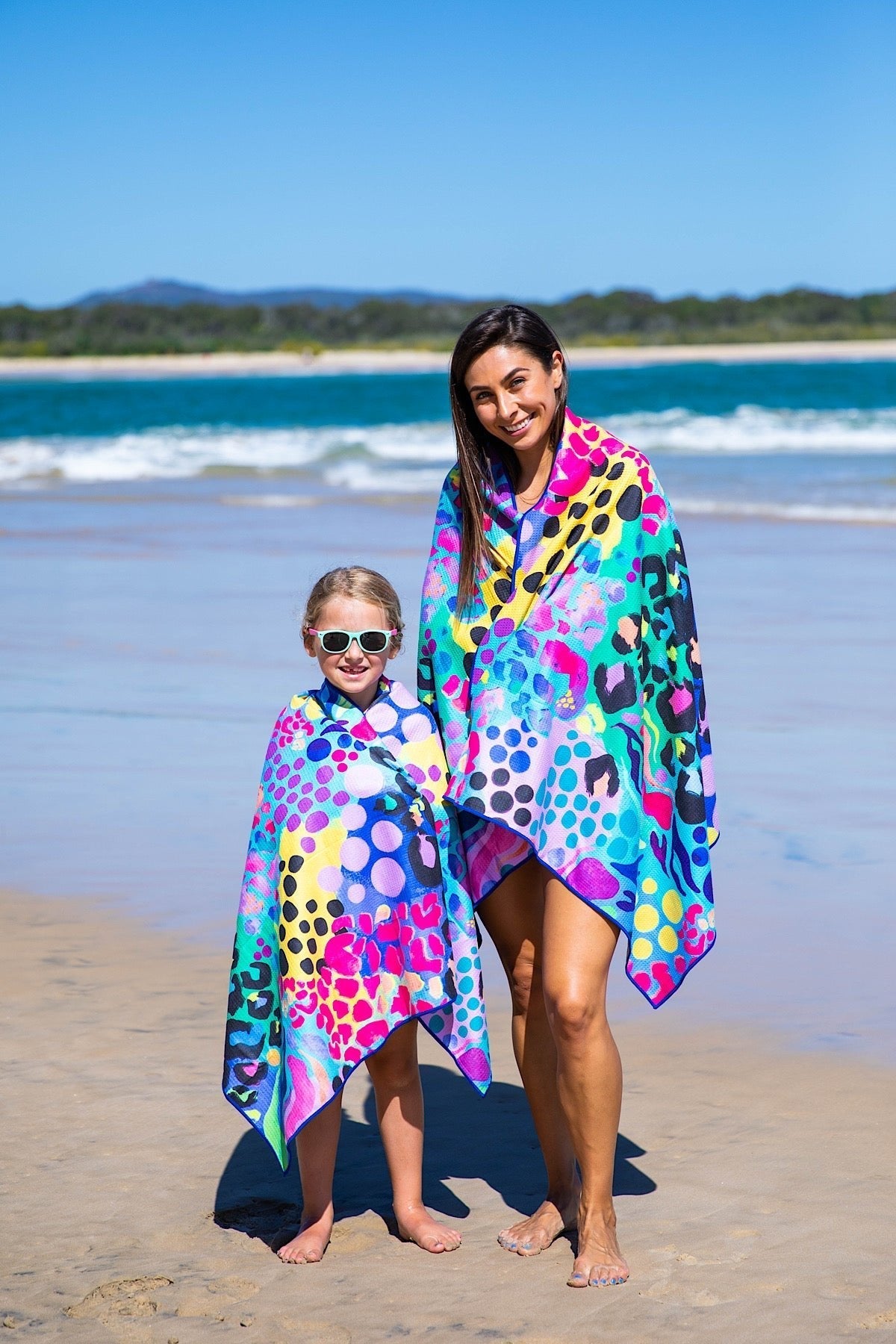 Kids Electric Leopard Beach Towel-Cheeky Winx
