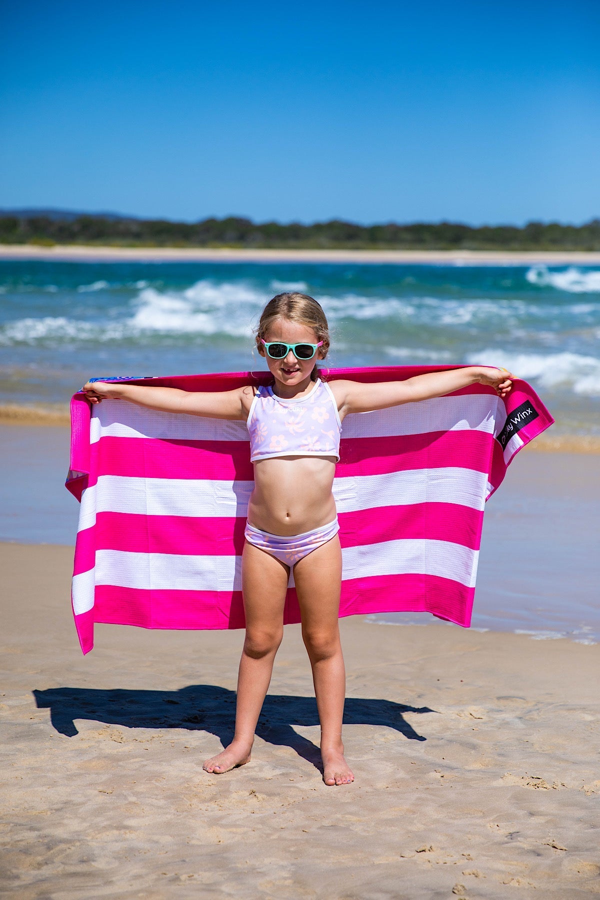 Kids Fantasia Beach Towel-Cheeky Winx
