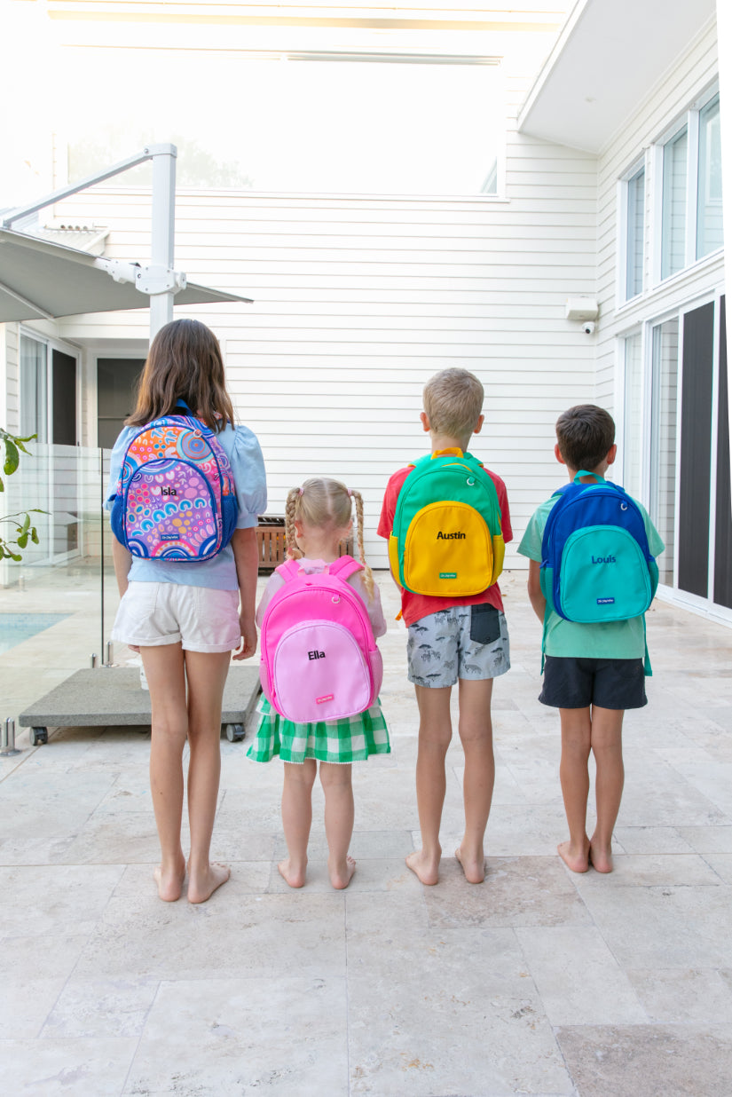 Kids Navy and Green Backpack-Cheeky Winx
