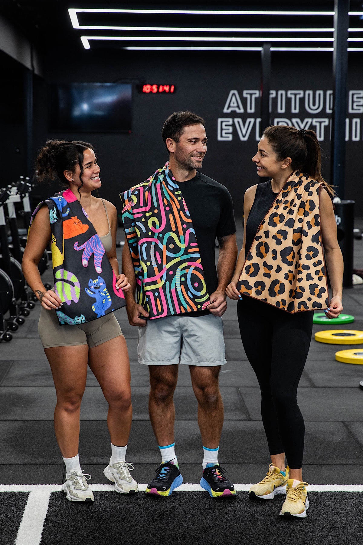 Neon Cats X Teggun Ashleigh Gym Towel-Cheeky Winx