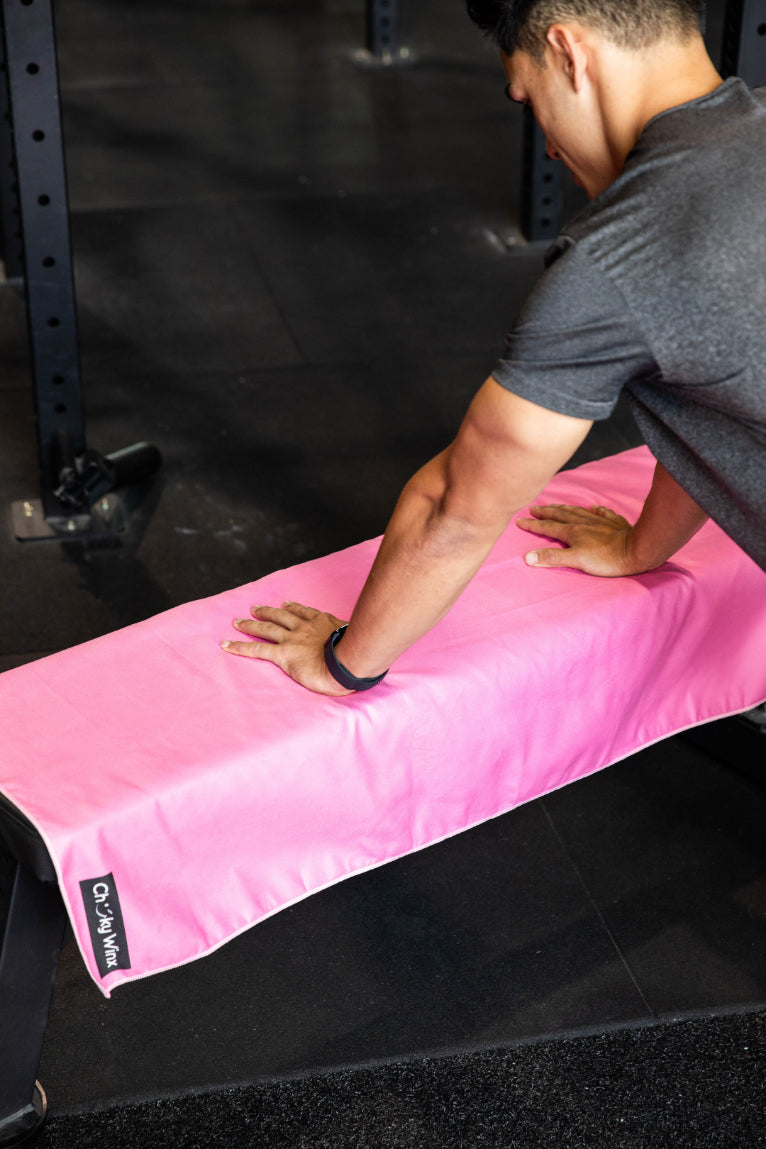 Pink Checkers Gym Towel-Cheeky Winx
