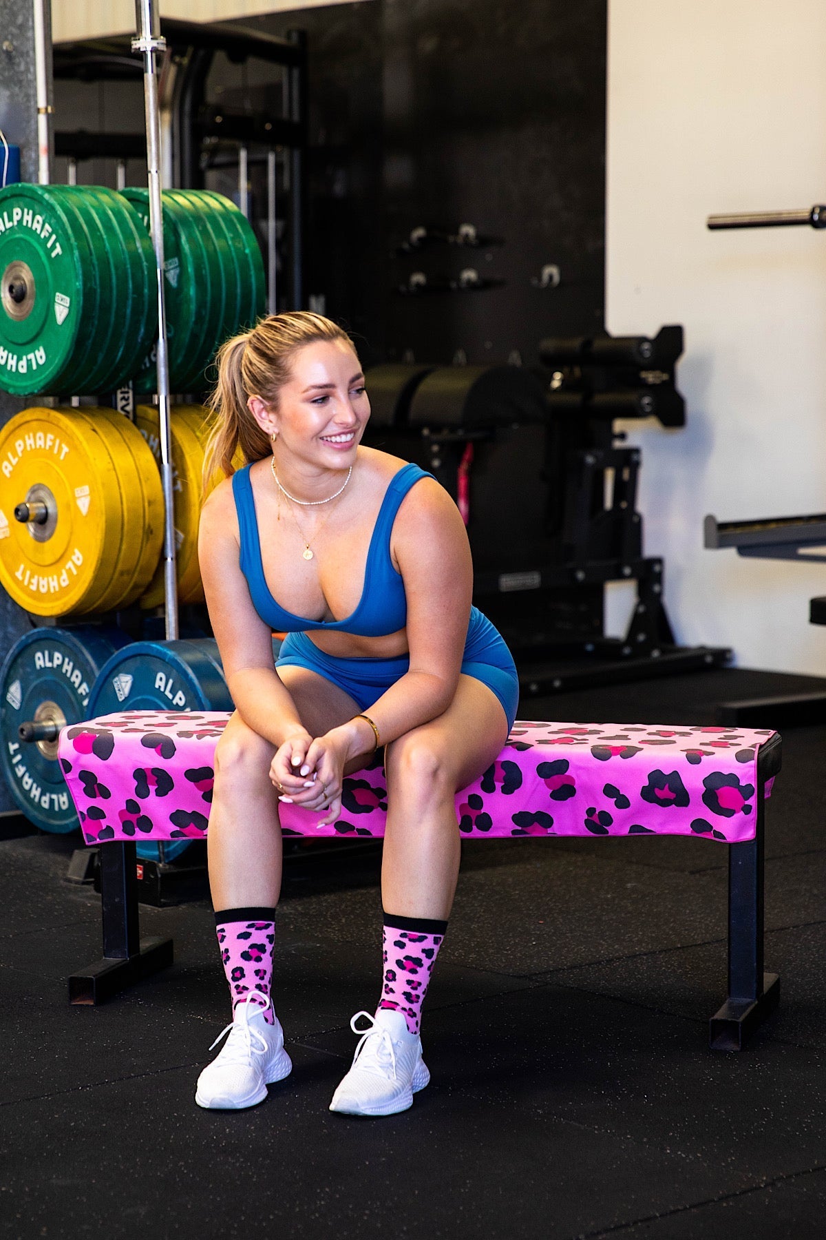 Pink Leopard Crew Socks-Cheeky Winx