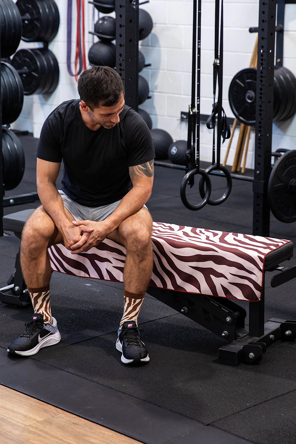 Zebra Stripes Gym Towel-Cheeky Winx