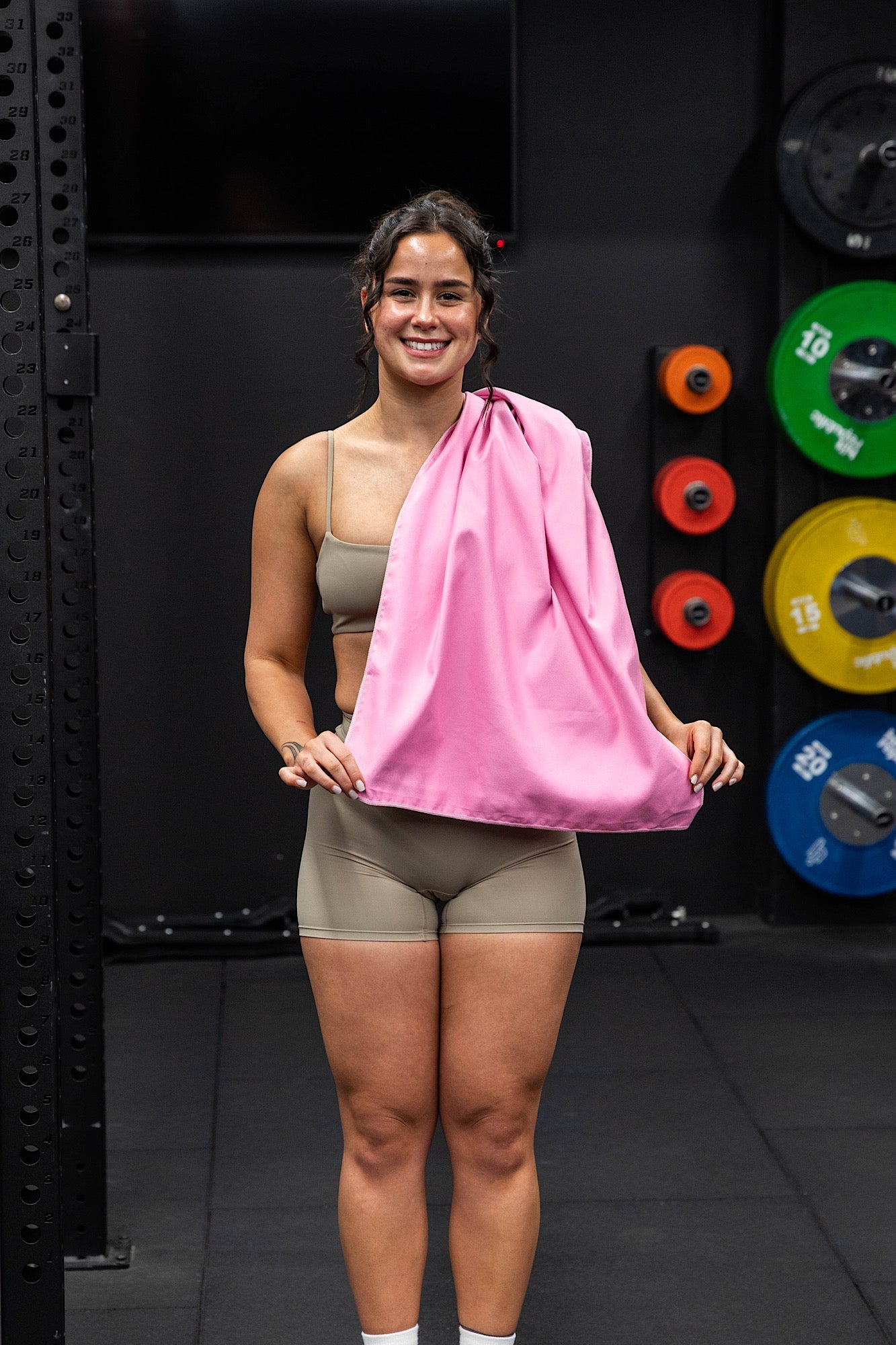 Basic Baby Pink Gym Towel - Cheeky Winx