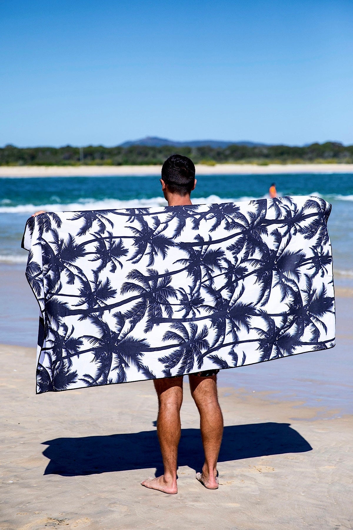 Black Palm Trees Beach Towel - Cheeky Winx