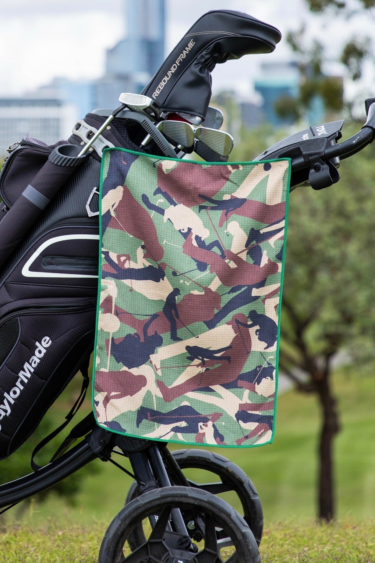 Camouflage Golfers Golf Towel - Cheeky Winx