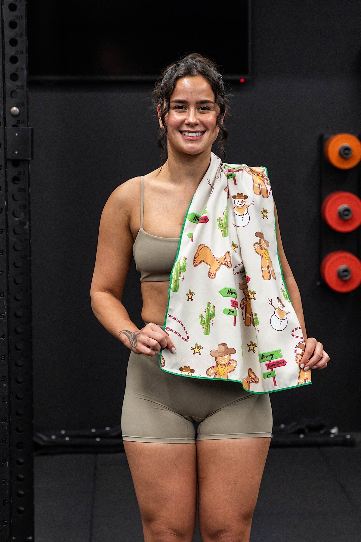 Cowboy Christmas Gym Towel - Cheeky Winx