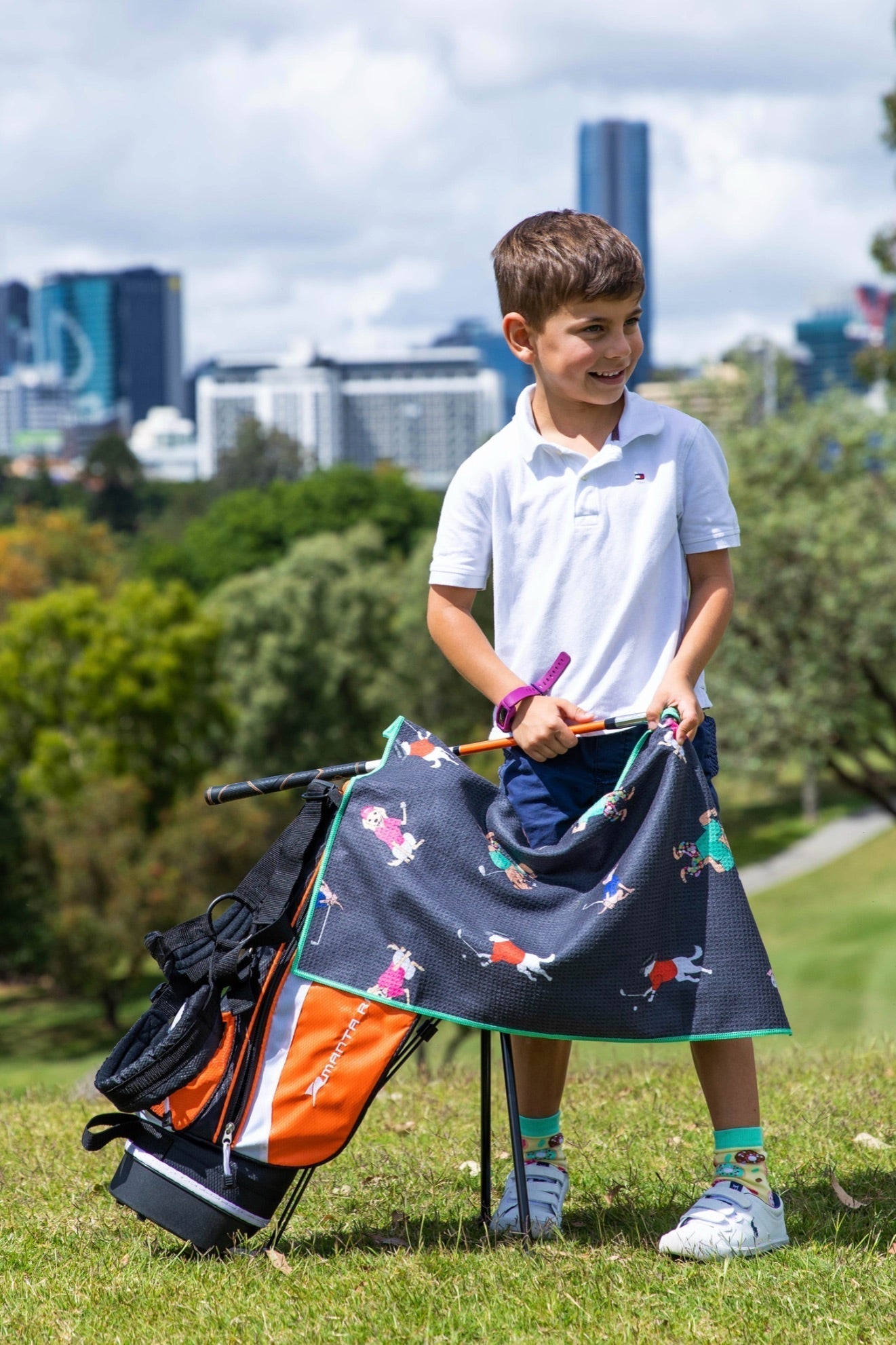 Dogs On The Green Golf Towel - Cheeky Winx