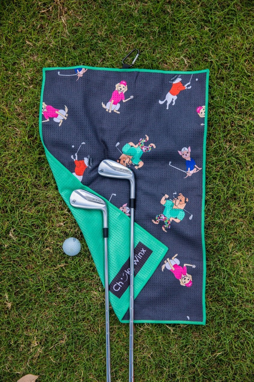 Dogs On The Green Golf Towel - Cheeky Winx