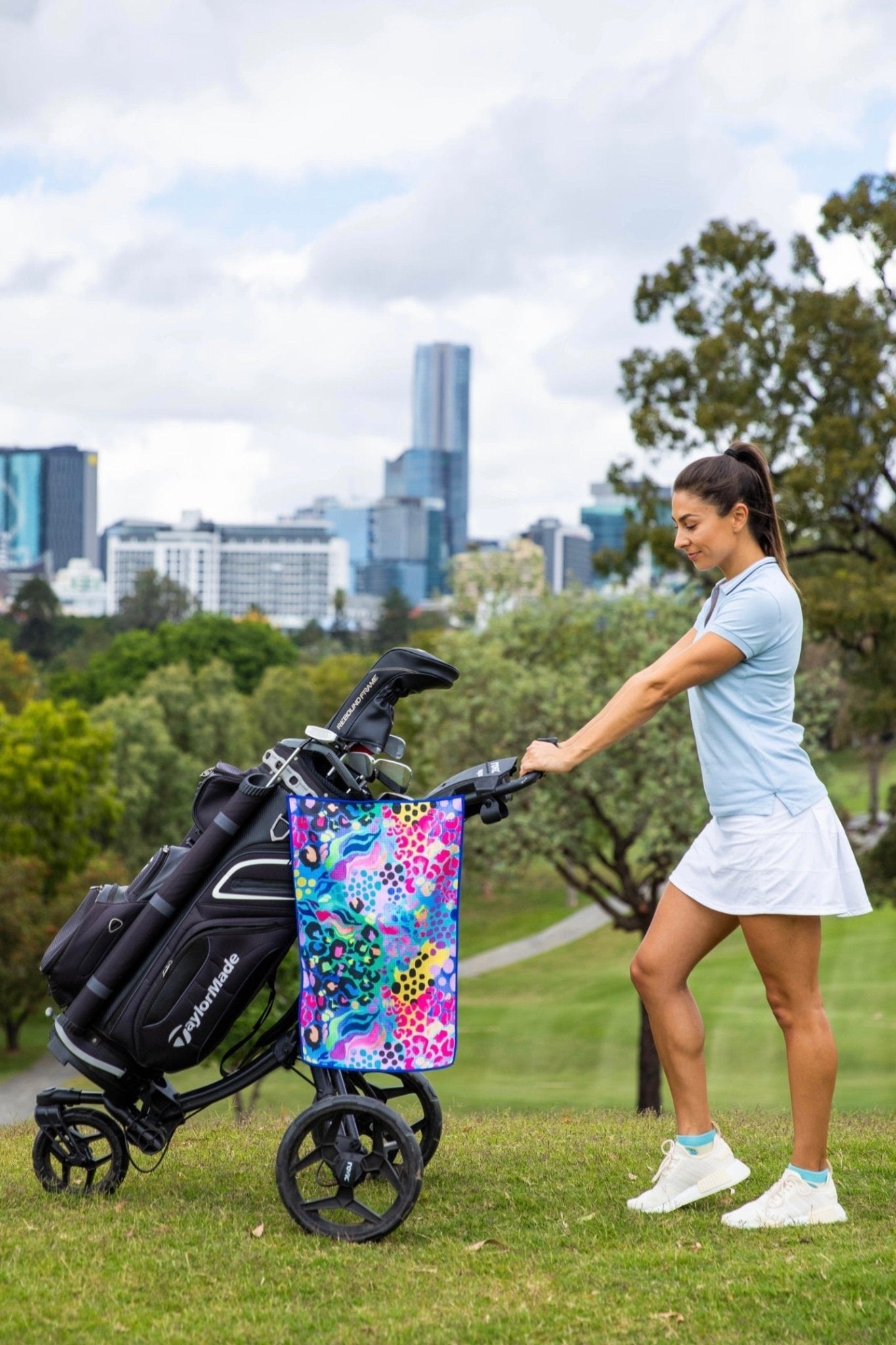 Electric Leopard Golf Towel - Cheeky Winx