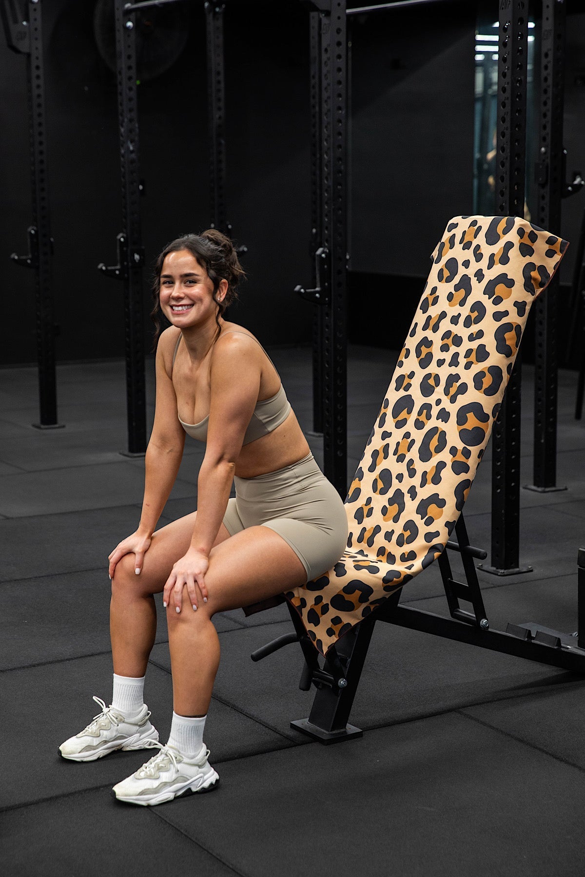 Hooded Brown Leopard Gym Towel - Cheeky Winx