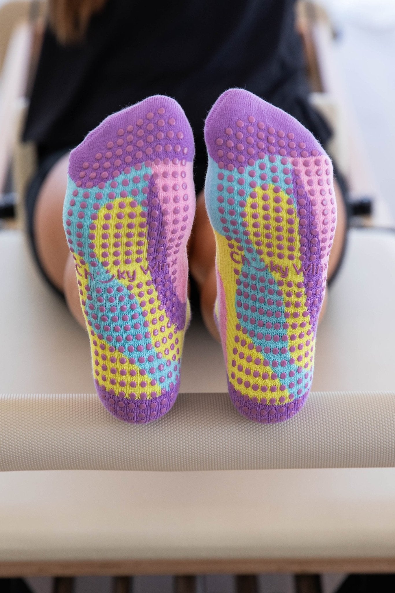 Rainbow Swirl Grip Socks - Cheeky Winx