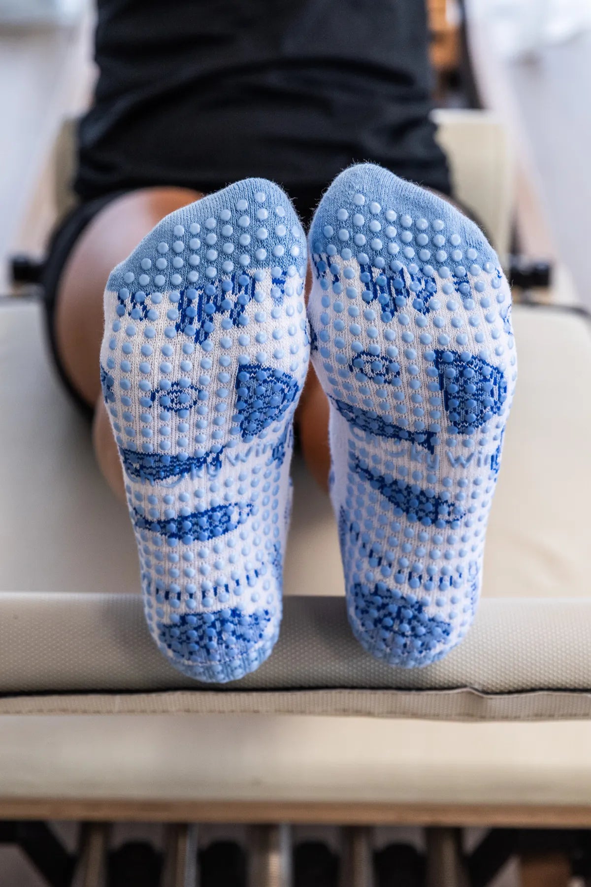 Australia's best Mediterranean crew grip socks, non-slip for reformer, Pilates, yoga, and barre by Cheeky Winx
