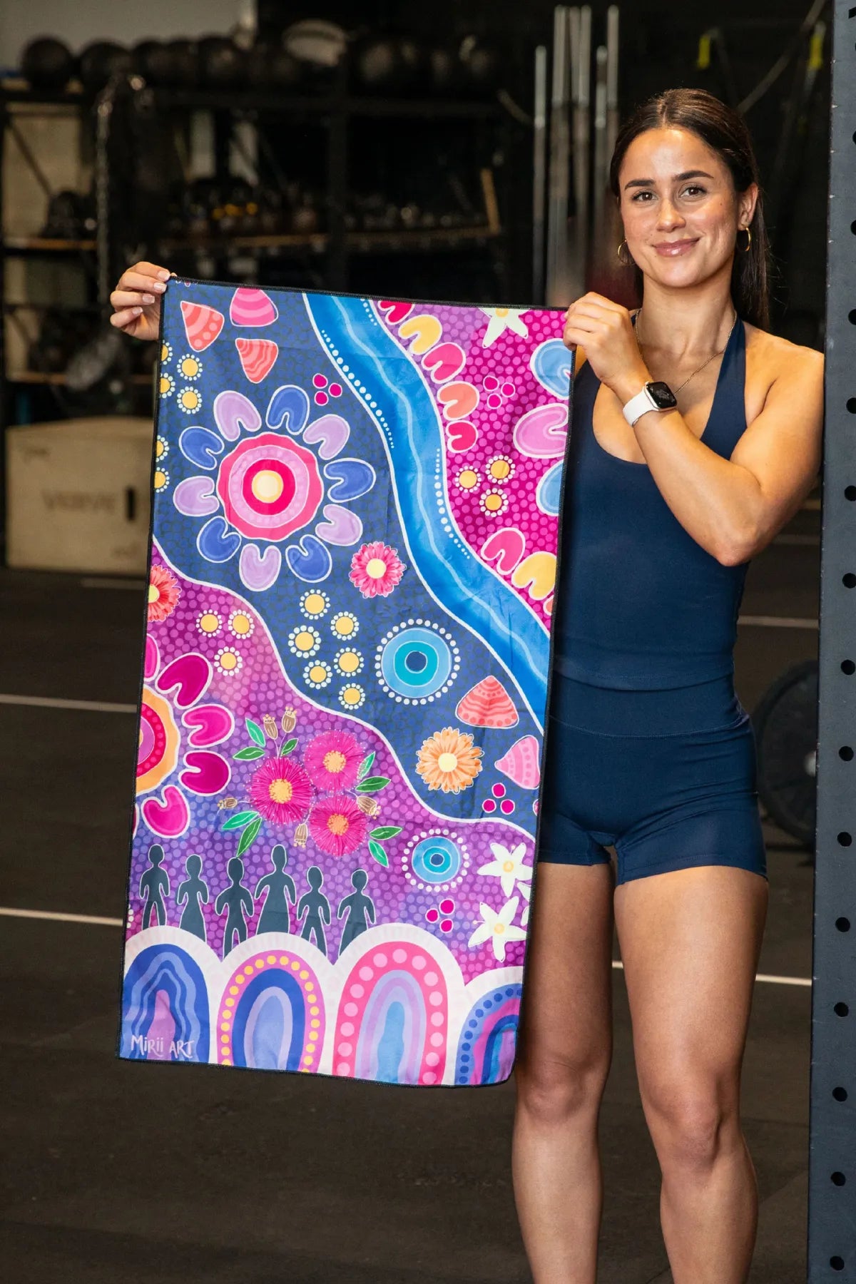 Thriving Together Purple x Mirii Art Gym Towel