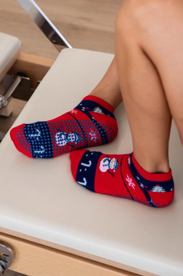Christmas Snowman Grip Socks-Cheeky Winx