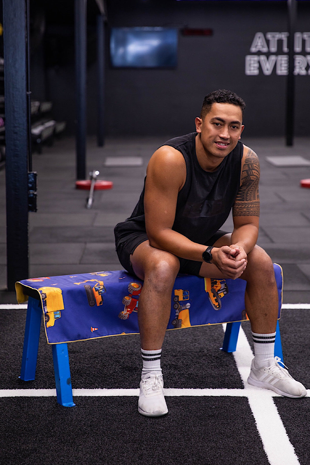 Construction Trucks Gym Towel-Cheeky Winx