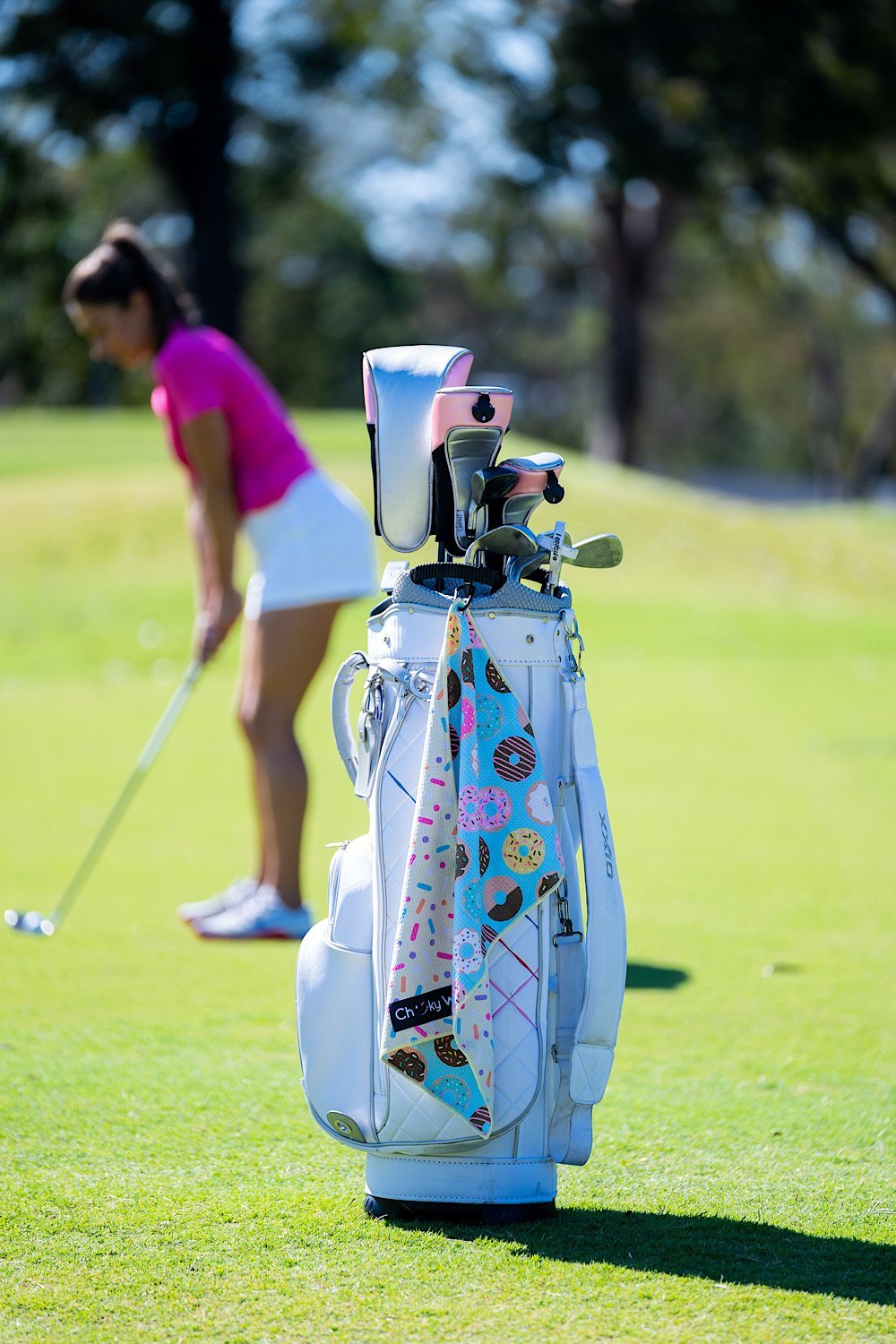 Donuts Golf Towel-Cheeky Winx