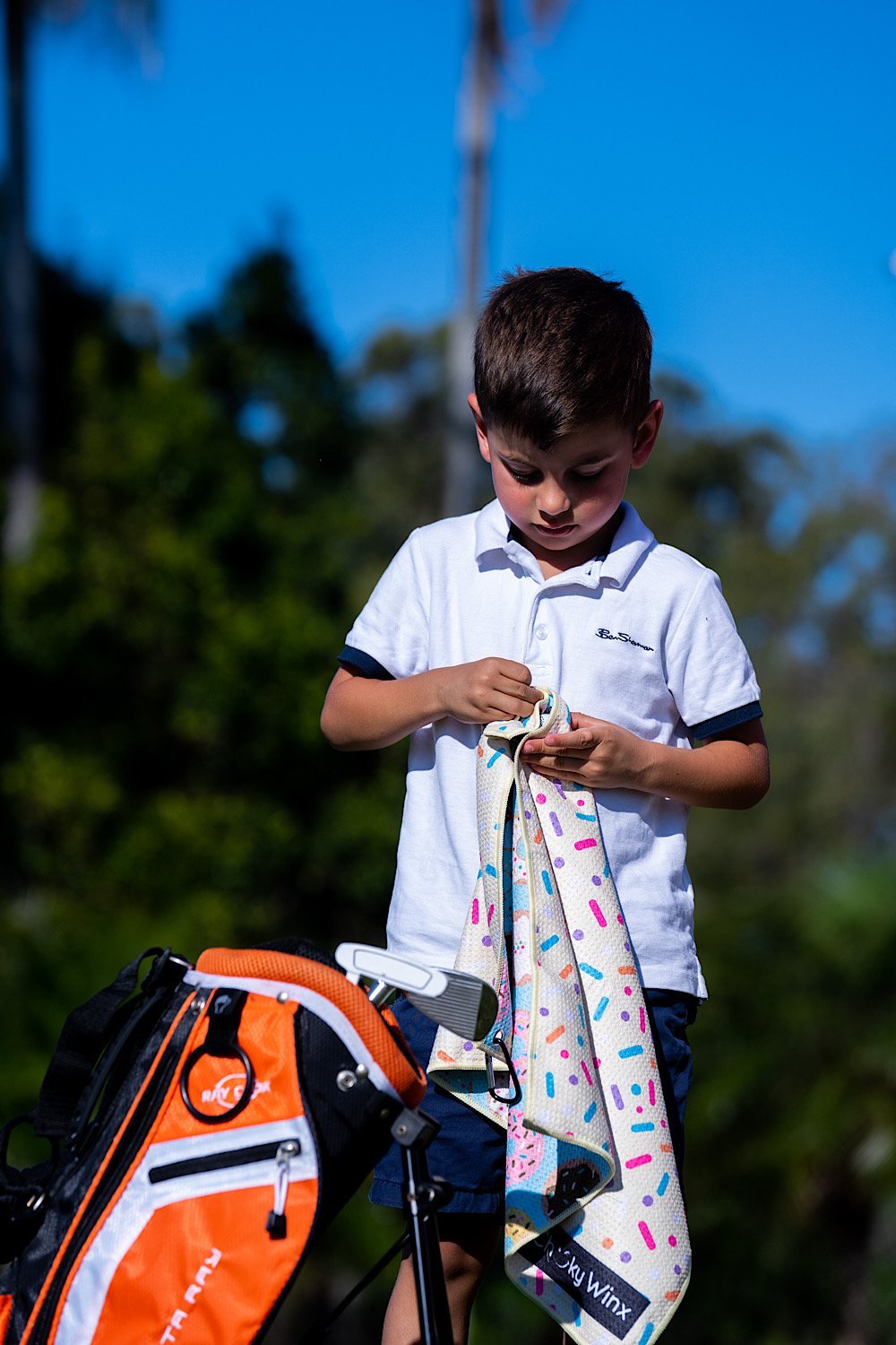 Donuts Golf Towel-Cheeky Winx