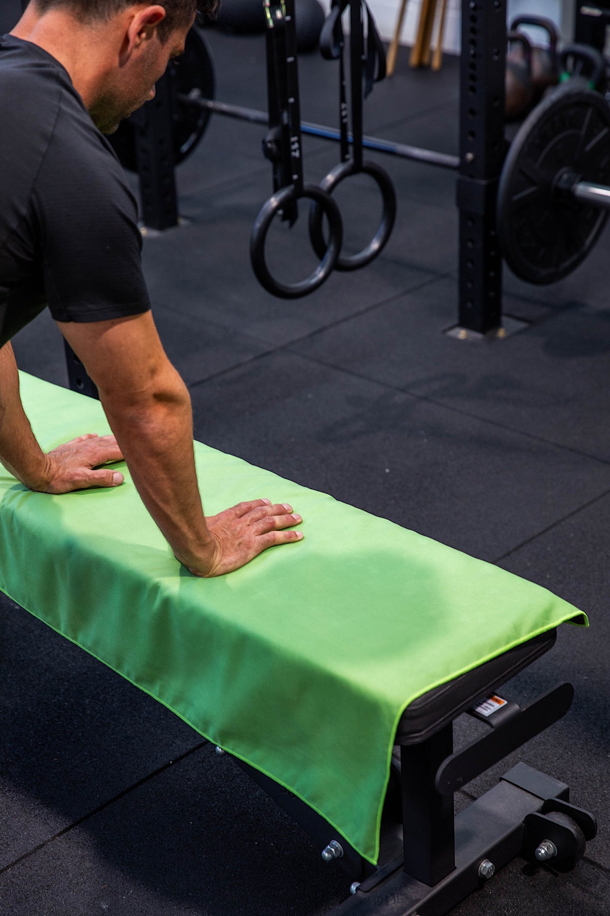 Green Paint Splatter Gym Towel-Cheeky Winx