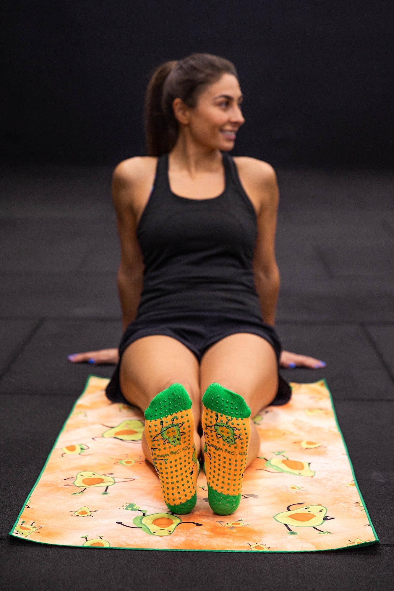 Avocado Grip Socks  Non-Slip Grip For Yoga & Pilates - Cheeky Winx