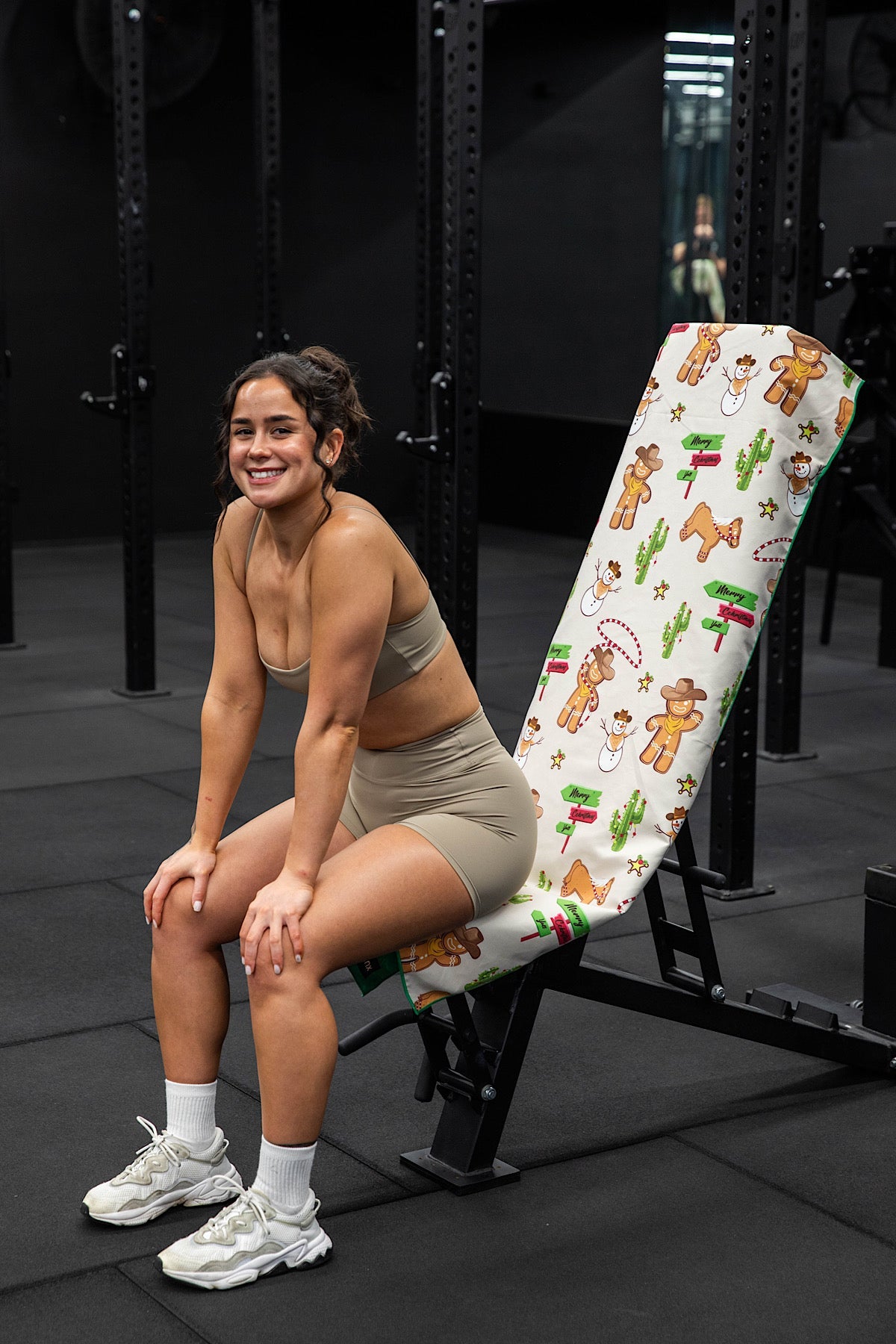 Hooded Cowboy Christmas Gym Towel-Cheeky Winx