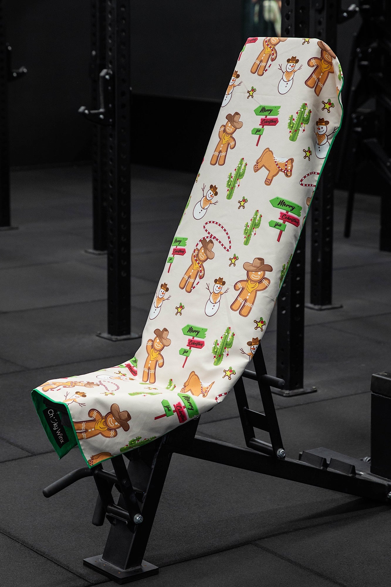 Hooded Cowboy Christmas Gym Towel-Cheeky Winx