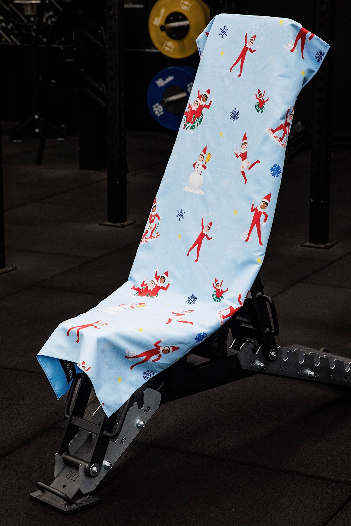 Hooded Scout Elf Snow Days Gym Towel The Elf On The Shelf