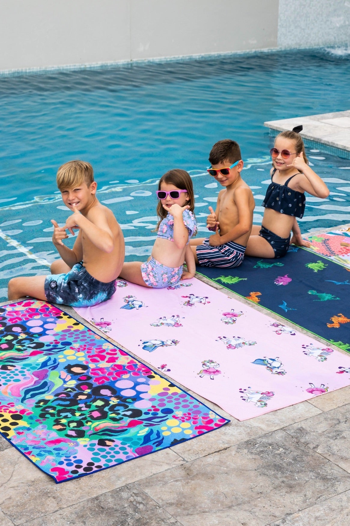 Kids Electric Leopard Beach Towel-Cheeky Winx