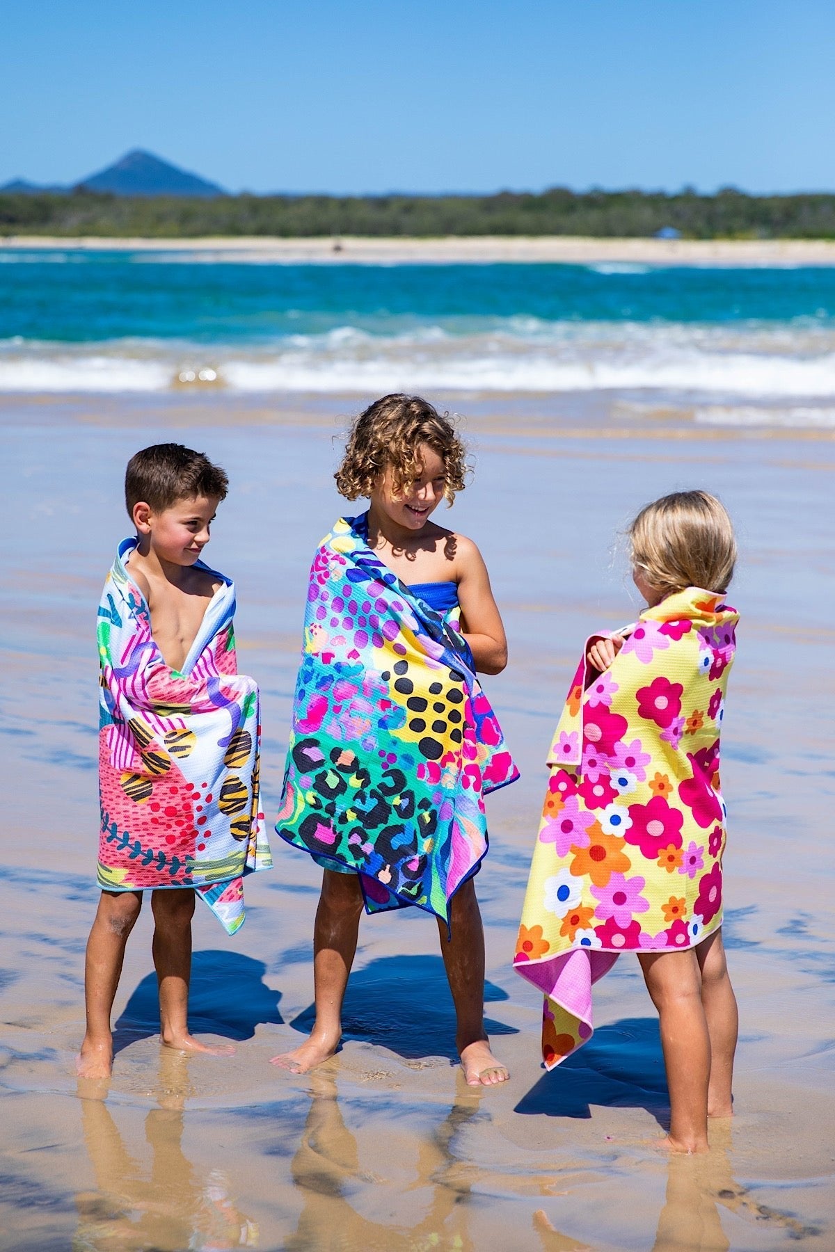 Kids Electric Leopard Beach Towel-Cheeky Winx