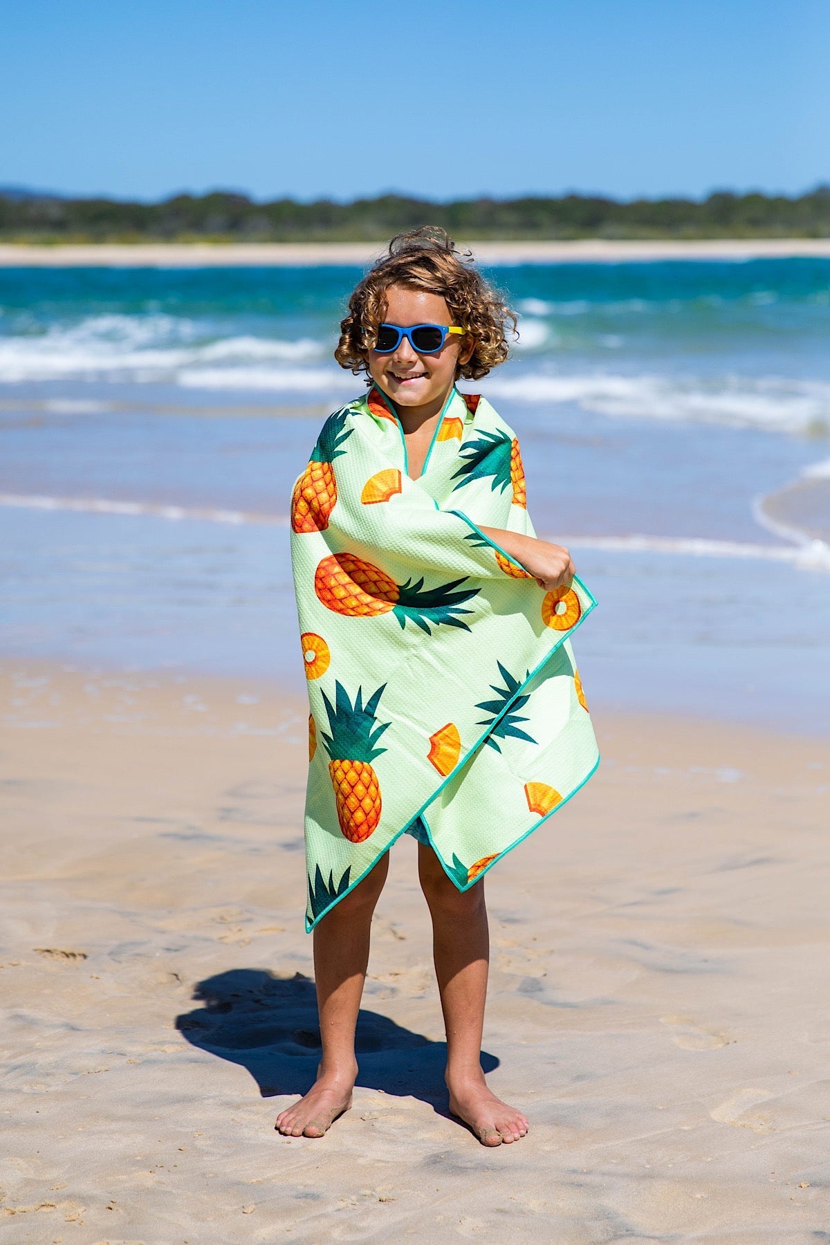 Kids Pineapples Beach Towel-Cheeky Winx