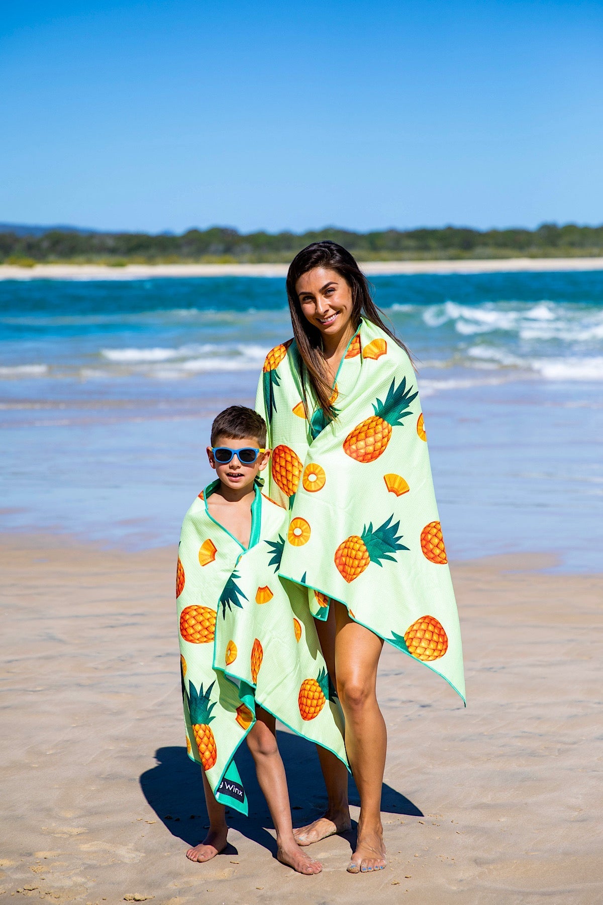 Kids Pineapples Beach Towel-Cheeky Winx