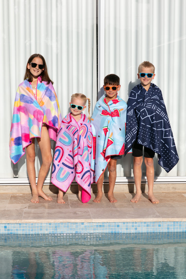 Kids Rainbows Beach Towel-Cheeky Winx