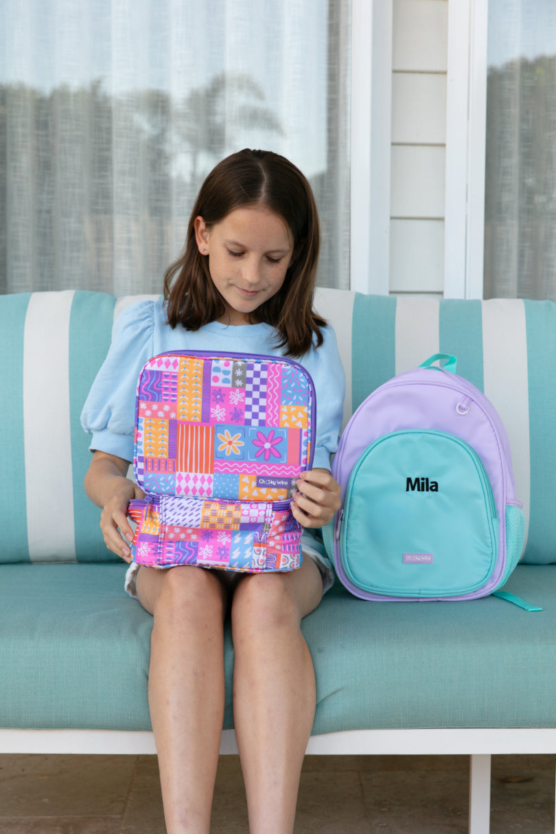 Kids Teal and Purple Backpack-Cheeky Winx