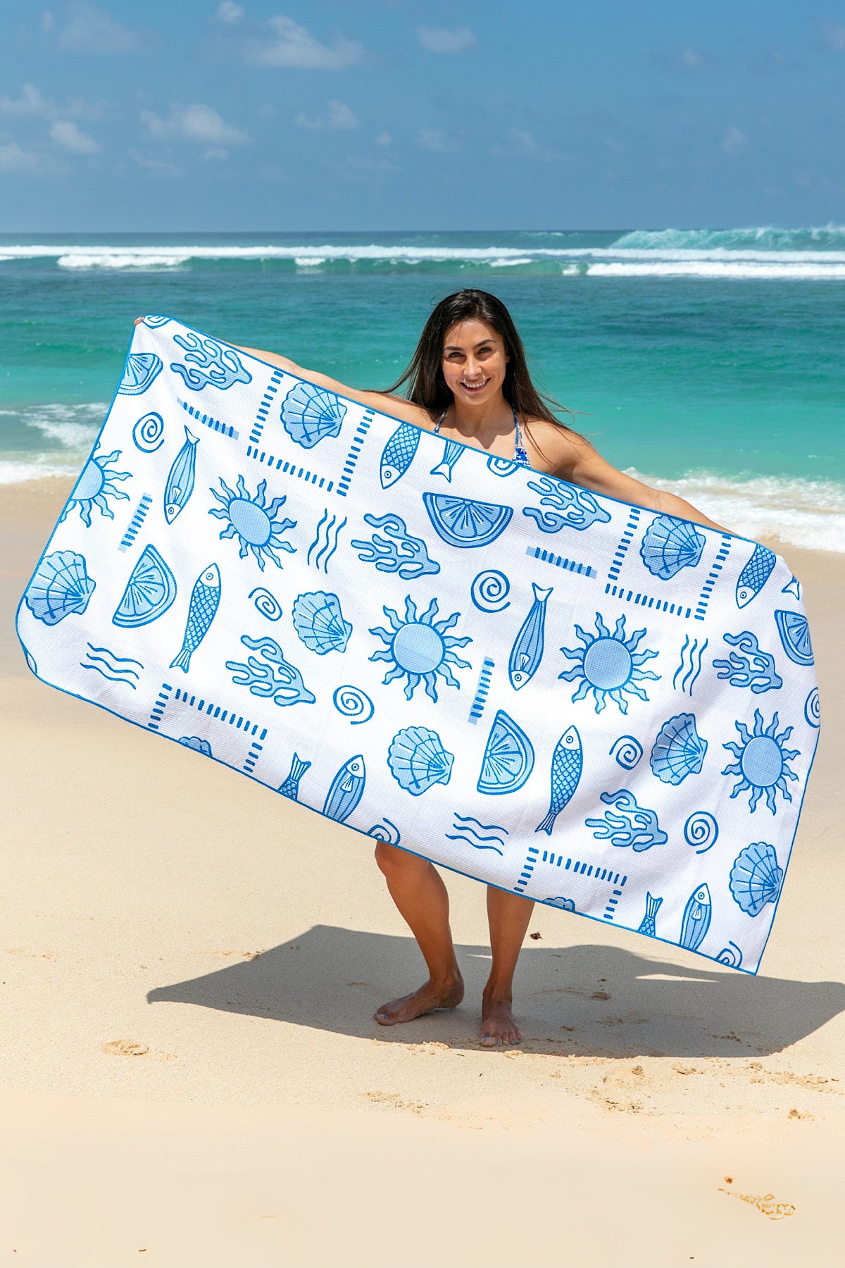 Mediterranean Sea Beach Towel-Cheeky Winx
