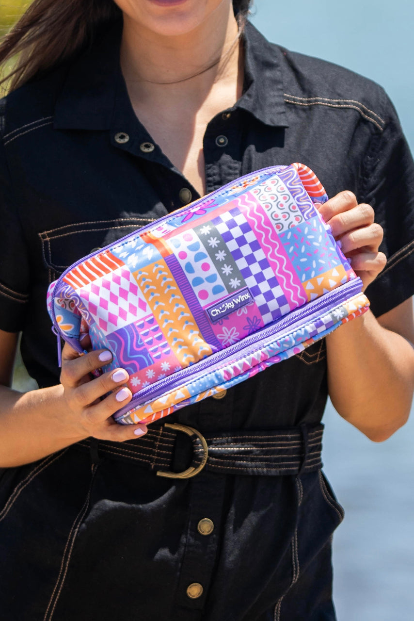 Patchwork Makeup Bag-Cheeky Winx