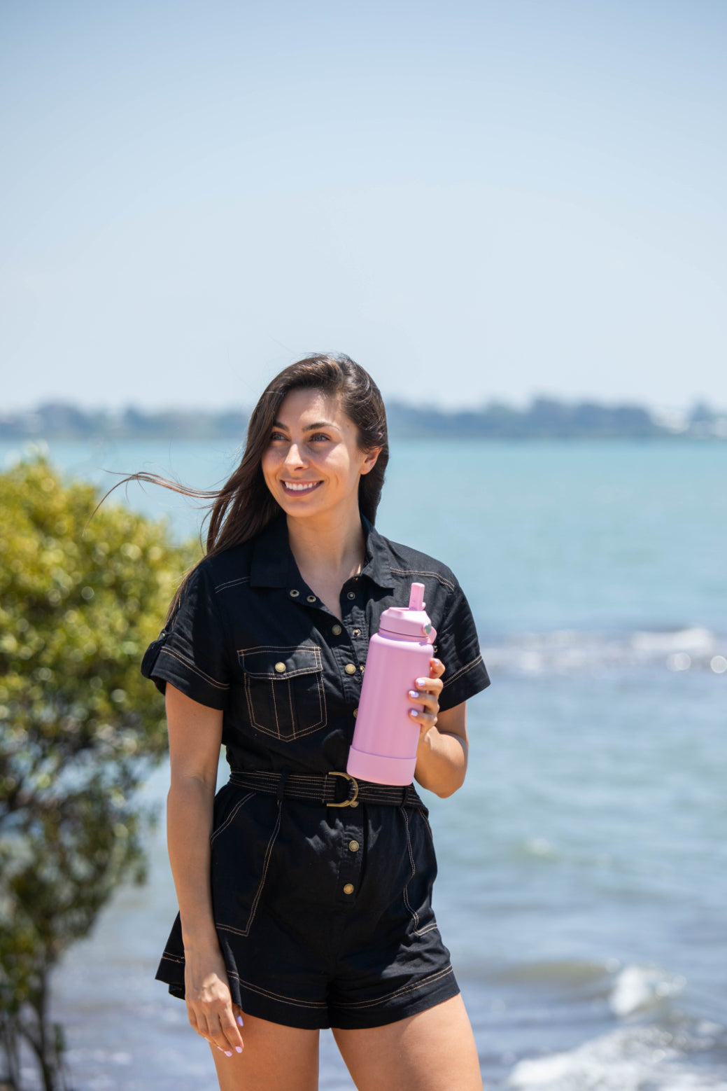 Pink Thermal Water Bottle 950ml + FREE silicone bumper-Cheeky Winx