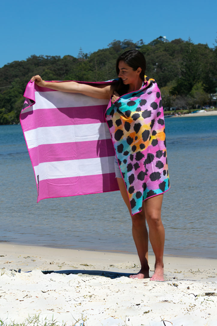 Trio Cheetah Beach Towel-Cheeky Winx