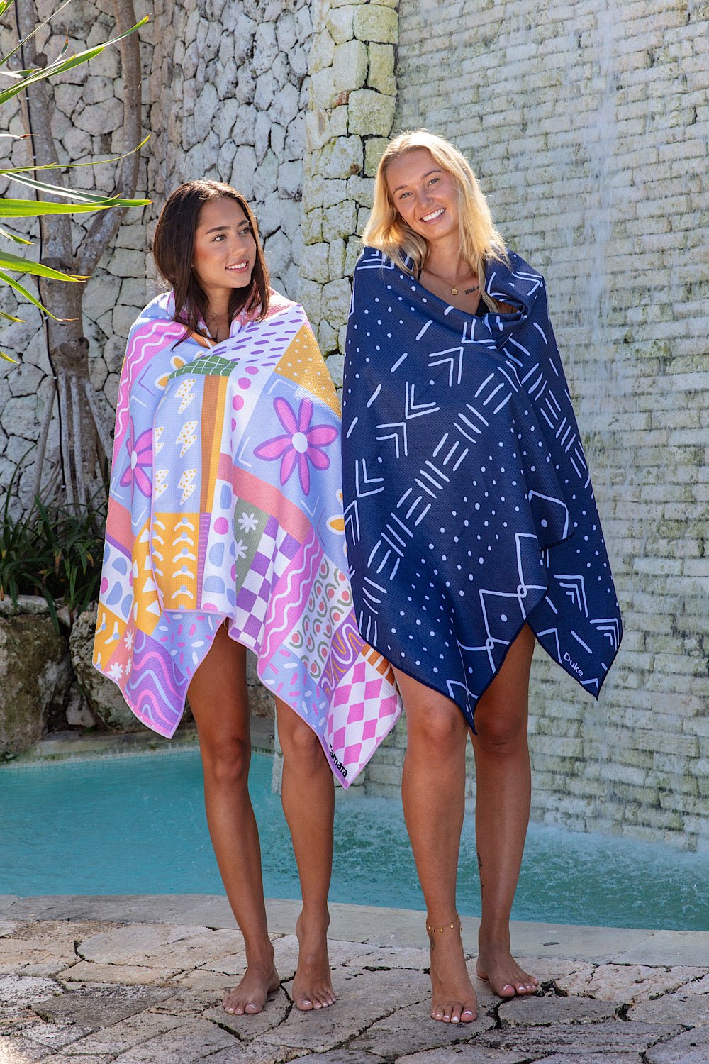 Aztec Blue Beach Towel | Quick Dry & Sand Free