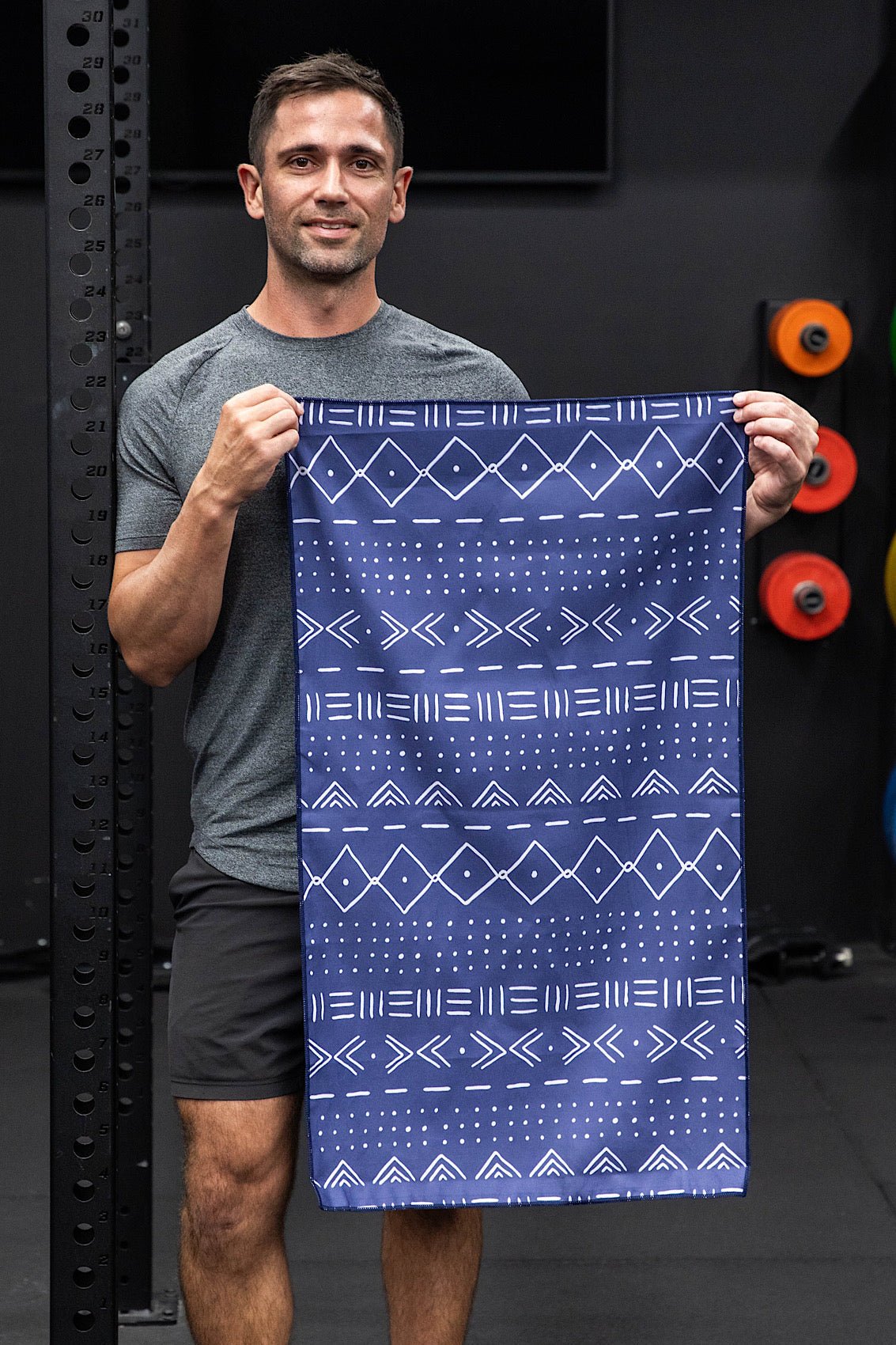 Aztec Blue Gym Towel - Cheeky Winx
