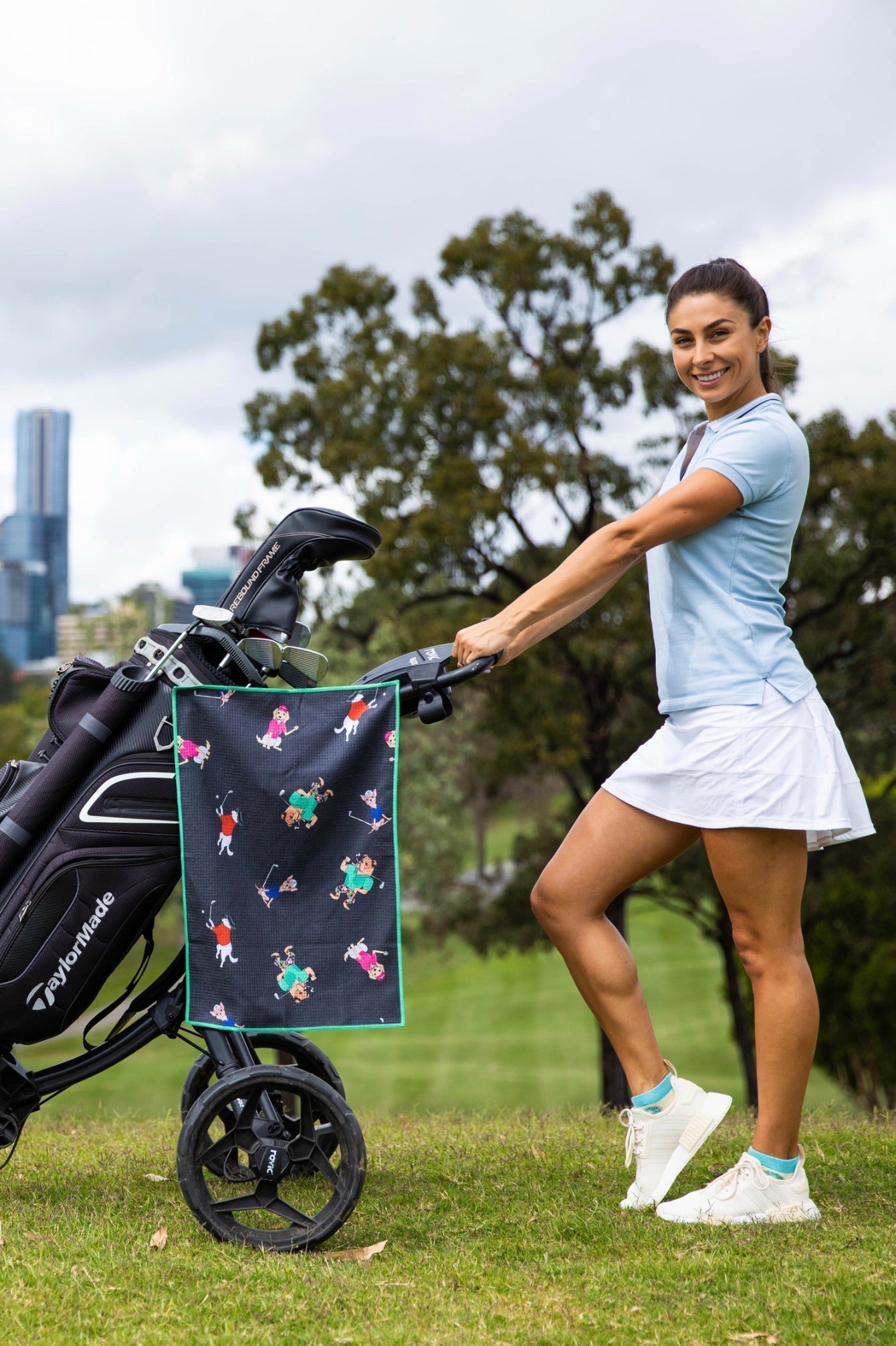 Dogs On The Green Golf Towel - Cheeky Winx